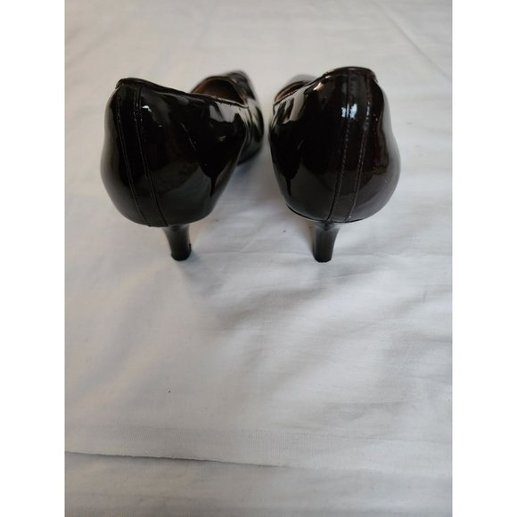 Clarks Women's Sage Copper Slip On Dress Shoe Pump Dark Chocolate Brown Size 11M - Picture 6 of 10